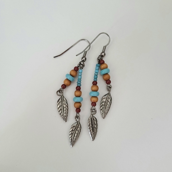 ✨2/$15-Silver Feather Earrings - Picture 2 of 6